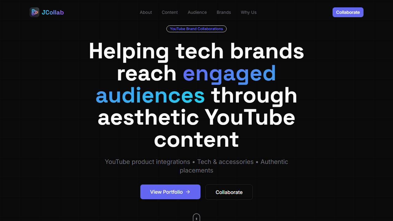 Jaafar YouTube Creator Portfolio